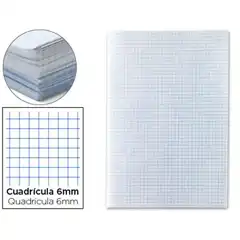 PAPEL FLORETE LIDERPAPEL CUADRO 6MM 60G/M2 PAQ. DE 250 28220