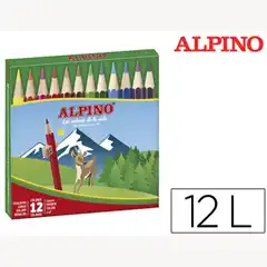 LAPICES DE COLORES ALPINO 652 C/ DE 12 COLORES CORTOS 28325