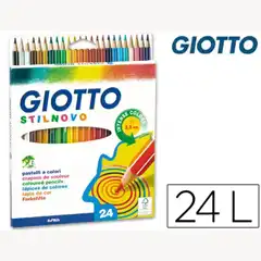 Material LAPICES DE COLORES GIOTTO STILNOVO 24 COLORES UNIDAD 31228