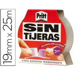 Material CINTA ADHESIVA PRITT SIN TIJERAS 25X19MM UNIDAD 31572