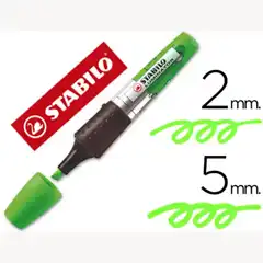 ROTULADOR STABILO LUMINATOR VERDE TINTA LIQUIDA 31600