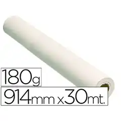 Material PAPEL REPROGRAFIA GLOSSY 180 GRS. P/ PLOTTER PAPEL FOTOGRAFICO BRILLO 914X30 MTS. 2880 DPI 33819