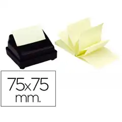 BLOC DE NOTAS ADHESIVAS QUITA Y PON Q-CONNECT 75X75 MM ZIG-ZAG 34207