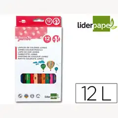 LAPICES DE COLORES LPP C/ DE 12 COLORES JUMBO CON SACAPUNTAS 34249