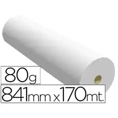 Material PAPEL REPROGRAFIA PPC P/ PLANOS 841X170MT 80GR 35638
