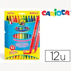 ROTULADOR CARIOCA BIRELO BIPUNTA CAJA DE 12 COLORES 35741