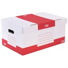 Material CAJON FAST-PAPERFLOW CARTON COLOR ROJO P/ 5 CAJAS ARCHIVO DEFINITIVO 36351
