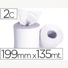 PAPEL SECAMANOS 2 CAPAS 199 MM X 135 MT -MANDRIL 76 MMDIAMETRO 197 MM 36505