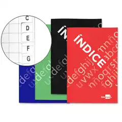 INDICE LIDERPAPEL TAPA CARTONCILLO 4º 24 HJ 70G/M2 COLORES SURTIDOS 37500