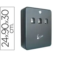 CENICERO BUZON Q-CONNECT METALICO 240X90X300 MM 37600
