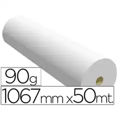 Material PAPEL REPROGRAFIA P/ PLOTTER 1067MMX50MT 90GR IMPRESION INK-JET 38159