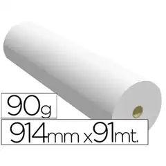 Material PAPEL REPROGRAFIA P/ PLOTTER 914MMX91MT 90GR IMPRESION INK-JET 38160