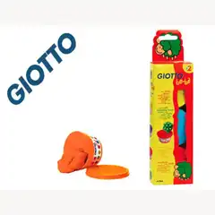 PASTA P/ MODELAR GIOTTO BEBE PACK 3 COLORES SURTIDOS DERMATOLOGICAMENTE TESTADA 38208