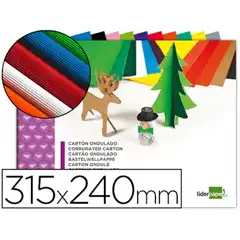 BLOC TRABAJOS MANUALES LPP CARTON ONDULADO 240X315MM 10 HJ COLORES SURTIDOS 38492