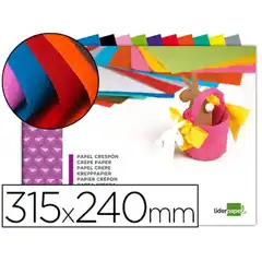BLOC TRABAJOS MANUALES LPP CRESPON 240X315MM 10 HJ COLORES SURTIDOS 38493