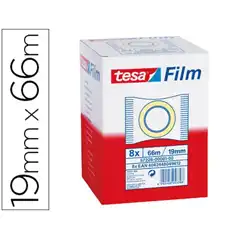 CINTA ADHESIVA TESA STANDARD 66 MT X 19 MM 39144