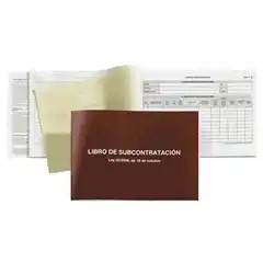 LIBRO SUBCONTRATACION EUSKERA MIQUELRIUS Fº NATURAL JUEGO DE 10 HJ AUTOCOPIATIVAS 39254