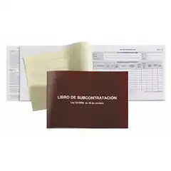 LIBRO SUBCONTRATACION GALLEGO MIQUELRIUS Fº NATURAL JUEGO DE 10 HJ AUTOCOPIATIVAS 39255