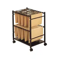 Material CARRITO P/ CARPETAS COLGANTES Q-CONNECT NEGRO CON RUEDAS P/ CARPETAS TAMAÑO Fº CARRO FIJO 43520