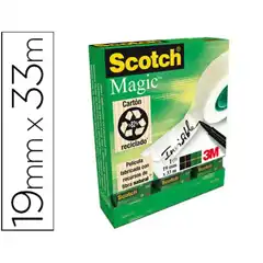 CINTA ADHESIVA SCOTCH MAGIC INVISIBLE 19X33M 45335