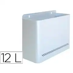 PAPELERA METALICA 99 DE PARED 45X13X29 CM PLATA 46728