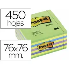 BLOC DE NOTAS ADHESIVAS QUITA Y PON POST-IT 76X76 MM CUBO COLOR AZUL Y VERDE 450 HJ 46772 BLOC DE NOTAS ADHESIVAS QUITA Y PON POST-IT 76X76 MM CUBO COLOR AZUL Y VERDE 450 HJ 46772