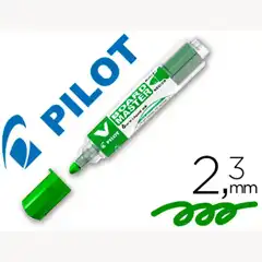 ROTULADOR PILOT V BOARD MASTER P/ PIZARRA BLANCA VERDE TINTA LIQUIDA TRAZO 2,3MM 47185 (NVBMV) 47185