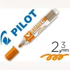 ROTULADOR PILOT V BOARD MASTER P/ PIZARRA BLANCA NARANJA TINTA LIQUIDA TRAZO 2,3MM 47186