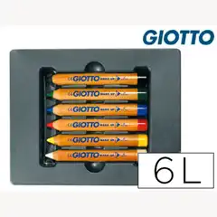 Material LAPICES MAQUILLAJE GIOTTO MAKEUP CAJA DE 6 COLORES SURTIDOS 47457