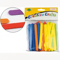 Material PALILLOS P/ MANUALIDADES GOMA EVA 11 X 1 CM BLISTER DE 150 UNIDADES COLORES SURTIDOS 47475