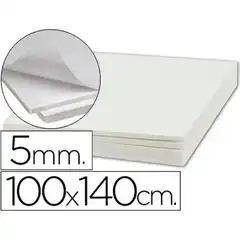 CARTON PLUMA LPP ADHESIVO 1 CARA 100X140 CM ESPESOR 5 MM 48377