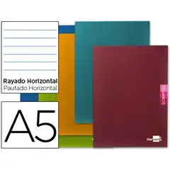 LIBRETA LIDERPAPEL SCRIPTUS A5+ 48 HOJ. 90G/M2 HORIZONTAL CON MARGEN LB22 48480