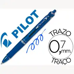 Material BOLIGRAFO PILOT ACROBALL AZUL TINTA ACEITE PUNTA DE BOLA DE 1,0MM RETRACTIL 48675