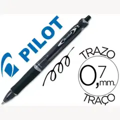 BOLIGRAFO PILOT ACROBALL NEGRO TINTA ACEITE PUNTA DE BOLA DE 1,0MM RETRACTIL 48677