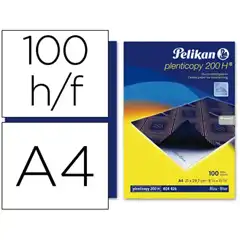 PAPEL CARBON PELIKAN AZUL TAMAÑO A-4 CAJA DE 100 UNIDADES 48751