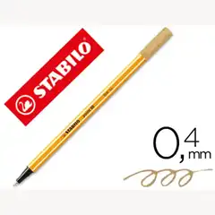 ROTULADOR STABILO PUNTA DE FIBRA POINT 88 OCRE OSCURO 0,4 MM 49217