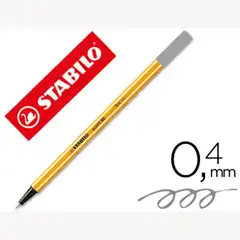 ROTULADOR STABILO PUNTA DE FIBRA POINT 88 GRIS OSCURO 0,4 MM 49219