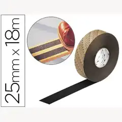 Material CINTAS ANTIDESLIZANTES SOPORTE DE VINILO ADHESIVO +ABRASIVO 18MX25MM 49761