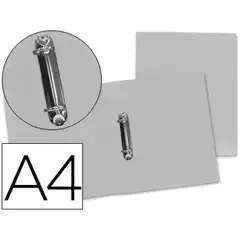 CARPETA LIDERPAPPEL 2 ANILLAS MIXTAS 25 MM 43474 PP A4 TRANSPARENTE SERIE FROSTY 49850