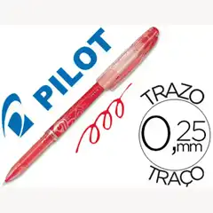 Material BOLIGRAFO PILOT FRIXION PUNTA DE AGUJA COLOR ROJO NFPR 52088