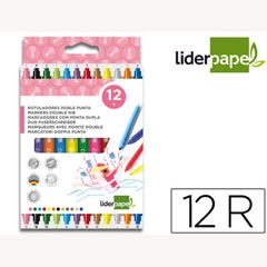 ROTULADOR LPP DUO CAJA 12 COLORES 52213
