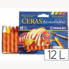 Material LAPICES DE CERA MASATS ACUARELABLE CAJA DE 12 UNIDADES COLORES SURTIDOS 52370