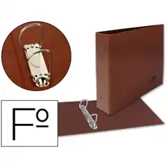 Material CARPETA DE 2 ANILLAS 25MM MIXTAS LIDERPAPEL Fº APAISADO CARTON CUERO FORRADO 53884