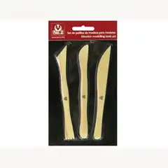 INSTRUMENTOS DE MODELAR ARCILLA SIO PALILLOS DE MADERACOMPUESTO POR 3 PIEZAS 54995