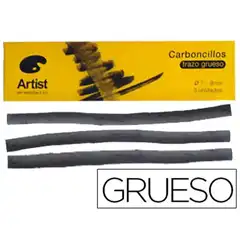 CARBONCILLO ARTIST GRUESOS 7-9 MM CAJA DE 3 BARRAS 57218