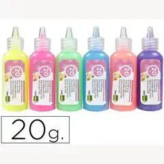 PURPURINA PEGAMENTO LPP FANTASIA COLORES METALICOS PASTELES BOTE DE 20 GR CAJA 24 UDS 58293