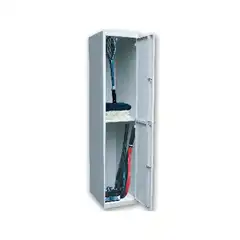 Material TAQUILLA METALICA AR STORAGE 50X180X40 CM 2 PUERTAS CON LLAVE COLOR GRIS INICIAL 58560