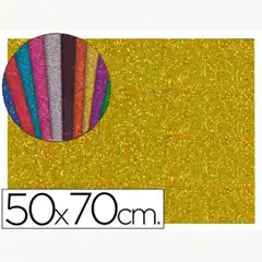 Material GOMA EVA CON PURPURINA LPP 50X70CM 60G/M2 ESPESOR 2MM ORO GE67 58660