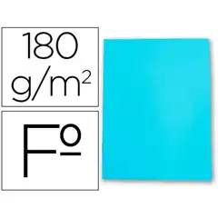 SUBCARPETA CARTULINA GIO Fº CELESTE PASTEL 180 G/M2 59401