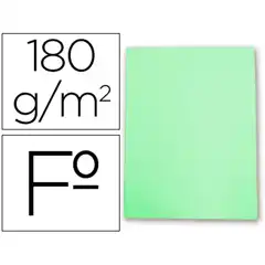 SUBCARPETA CARTULINA GIO Fº VERDE PASTEL 180 G/M2 59403